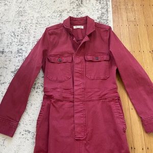 Madewell Burgundy Jumpsuit